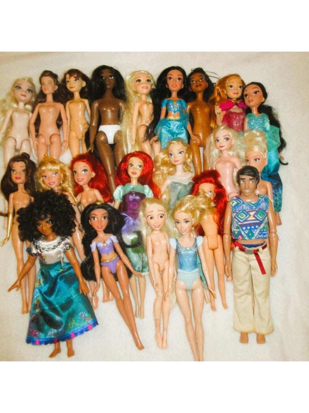 Lot of 23 Disney Princess & Character Fashion Dolls